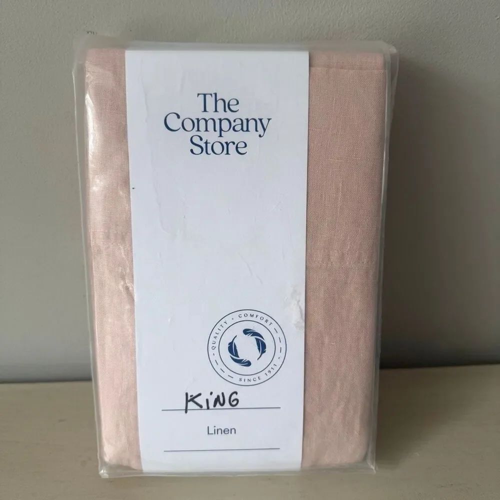 The Company Store Legends Hotel Rose Washed Linen King Pillowcases (Set of 2)